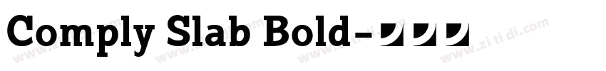 Comply Slab Bold字体转换